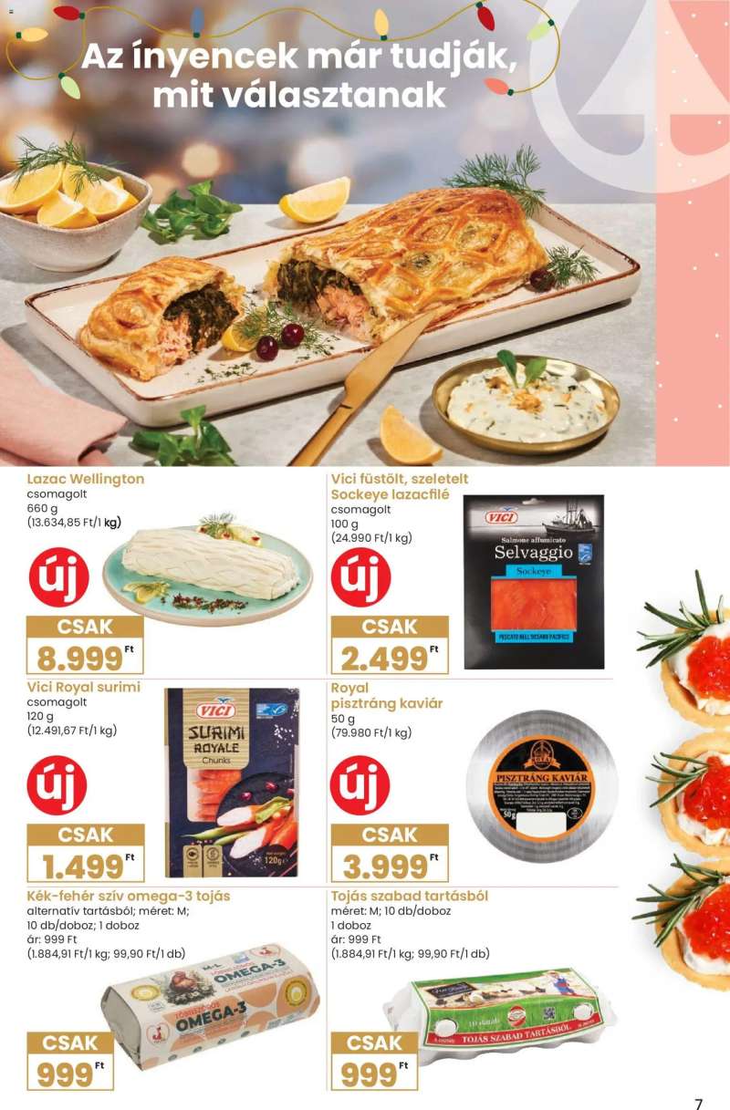 Spar Karácsonyi Ínyenc katalógus 7 oldal