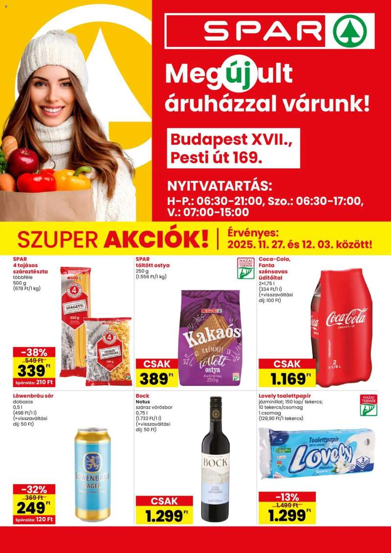 Spar Üzlet megújulás BP. Pesti út 1 oldal