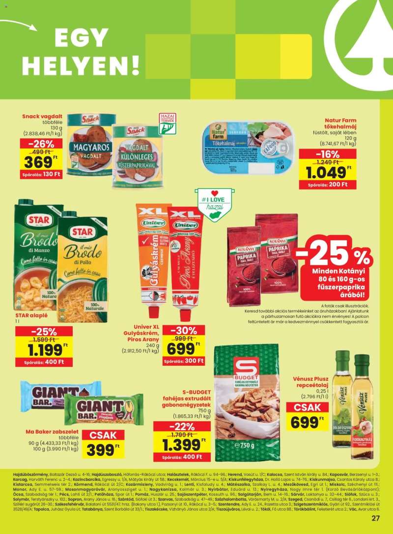 Spar Extra ajánlat 4 oldal