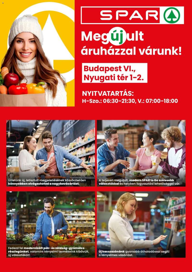 Spar Üzlet megújulás BP. Nyugati tér 1 oldal