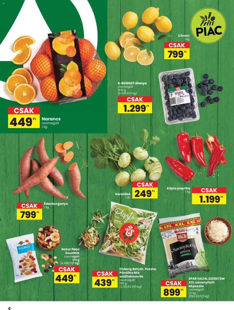 Spar Akciós újság Spar 4 oldal