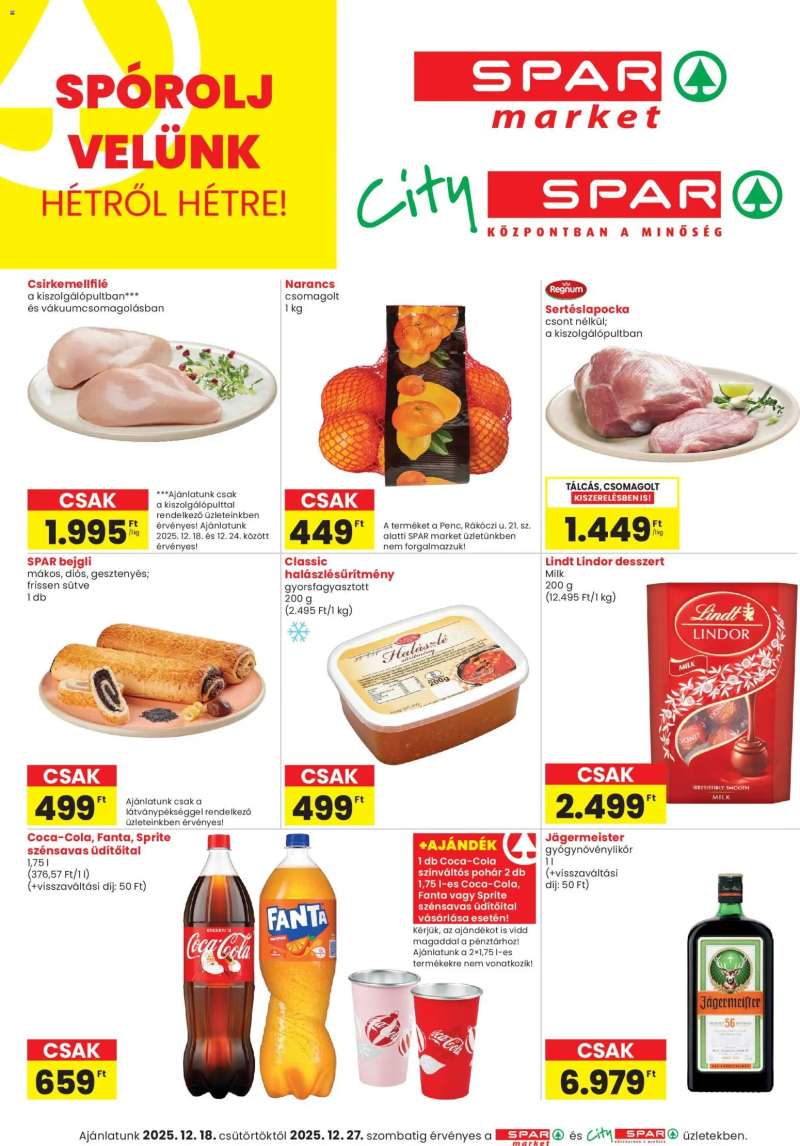 Spar City Spar szórólap 1 oldal