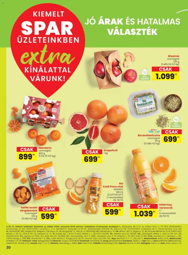 Spar Extra ajánlat 3 oldal
