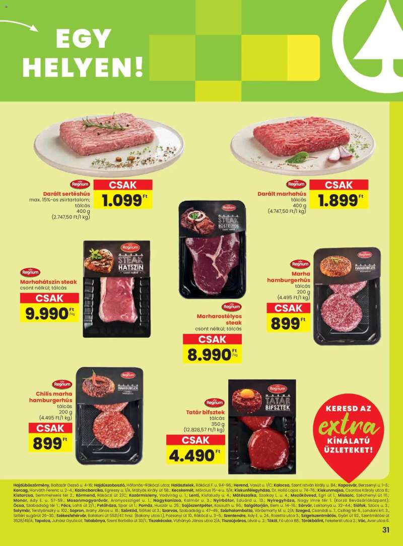 Spar Extra ajánlat 4 oldal