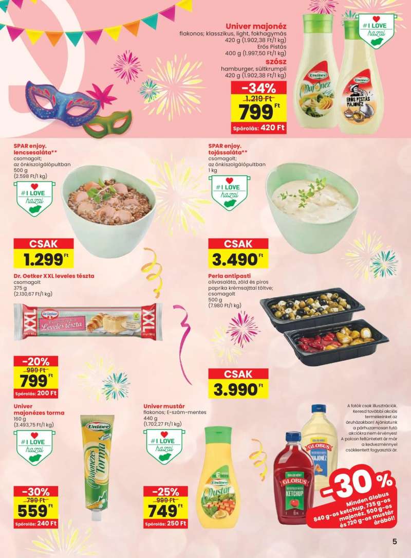 Spar Akciós újság Spar 5 oldal