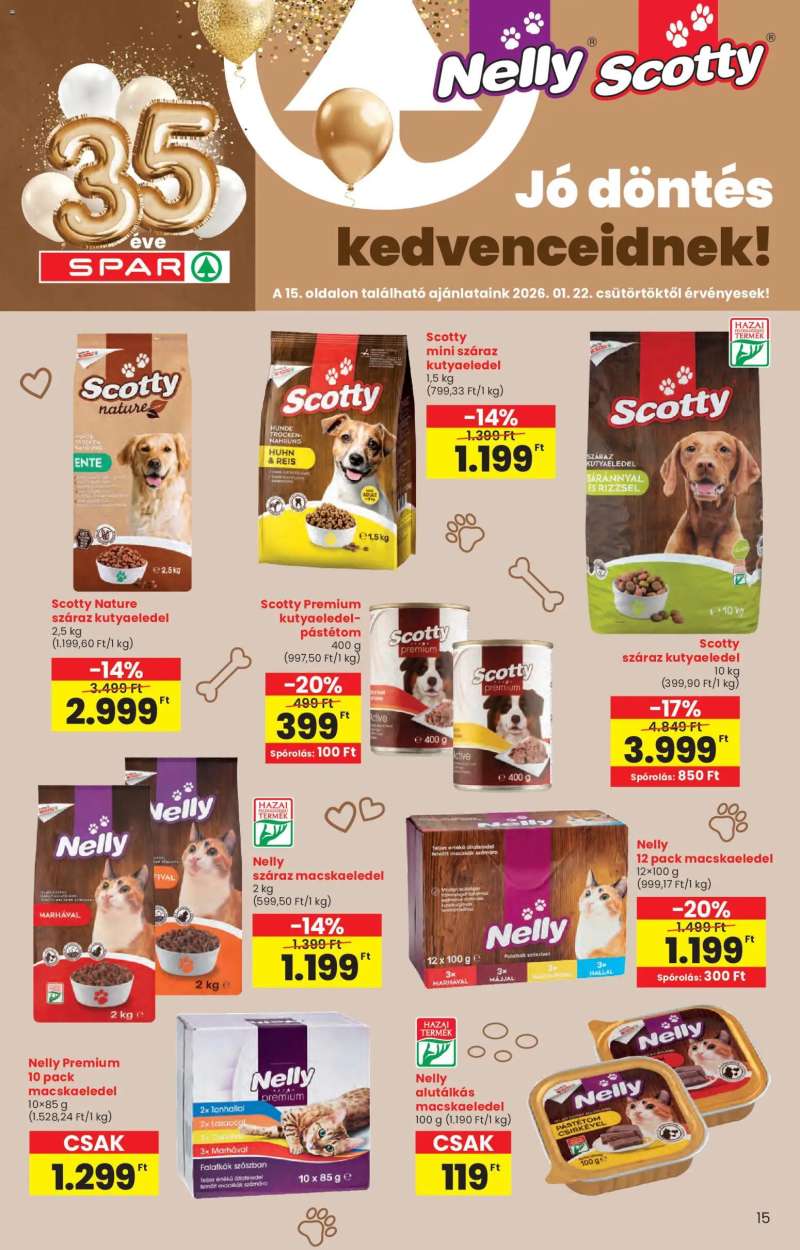 Spar Saját márka katalógus 15 oldal