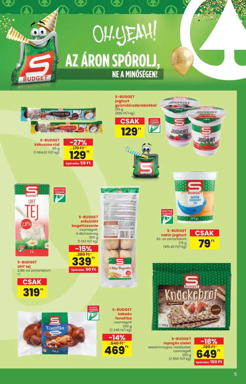 Spar Saját márka katalógus 5 oldal