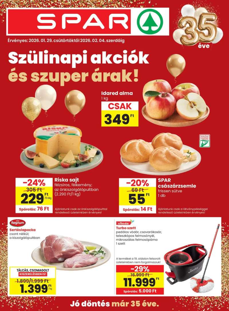 Spar Akciós újság Spar 1 oldal