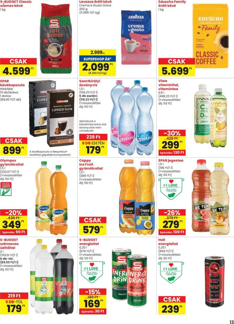 Spar Akciós újság Spar 13 oldal
