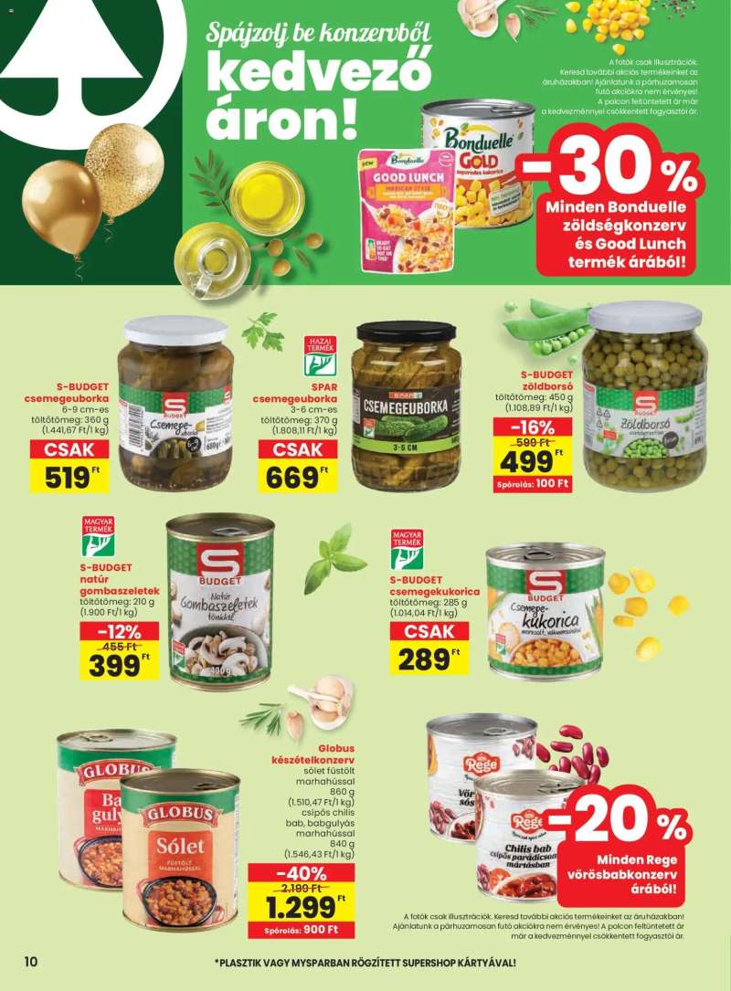 Spar Akciós újság Spar 10 oldal
