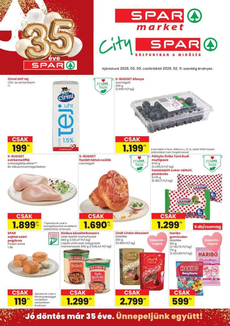 Spar City Spar szórólap 1 oldal