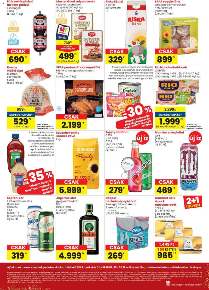Spar City Spar szórólap 2 oldal