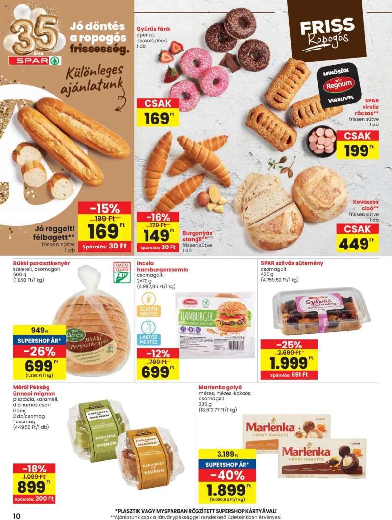 Spar Akciós újság Spar 10 oldal