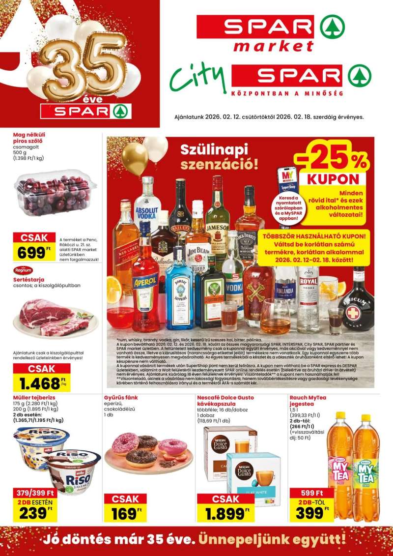 Spar City Spar szórólap 1 oldal