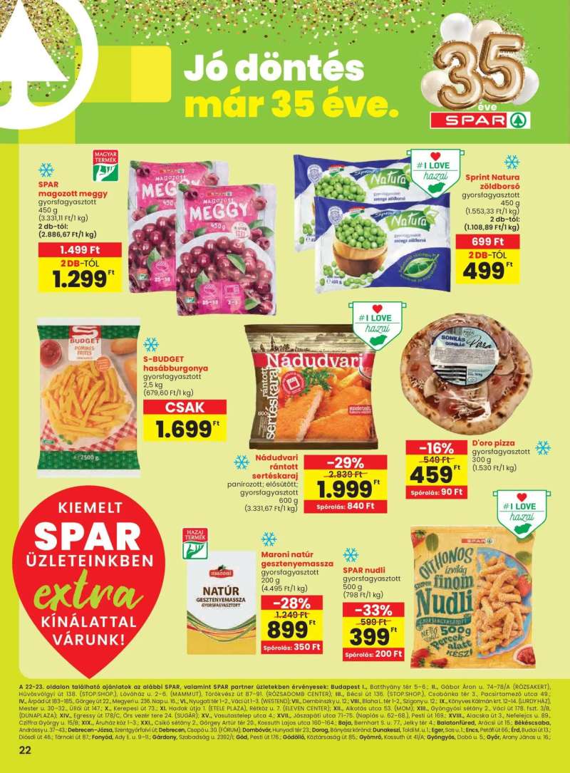 Spar Extra ajánlat 3 oldal