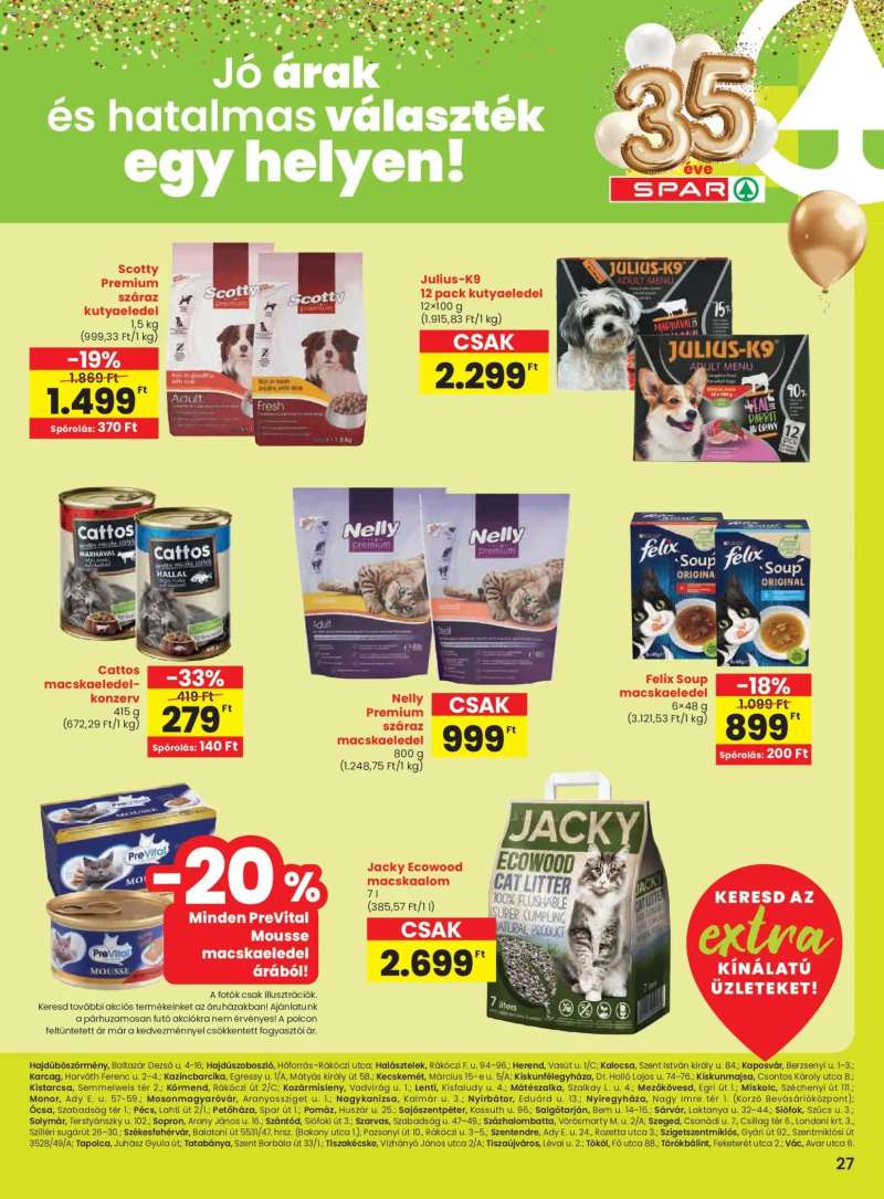 Spar Extra ajánlat 8 oldal