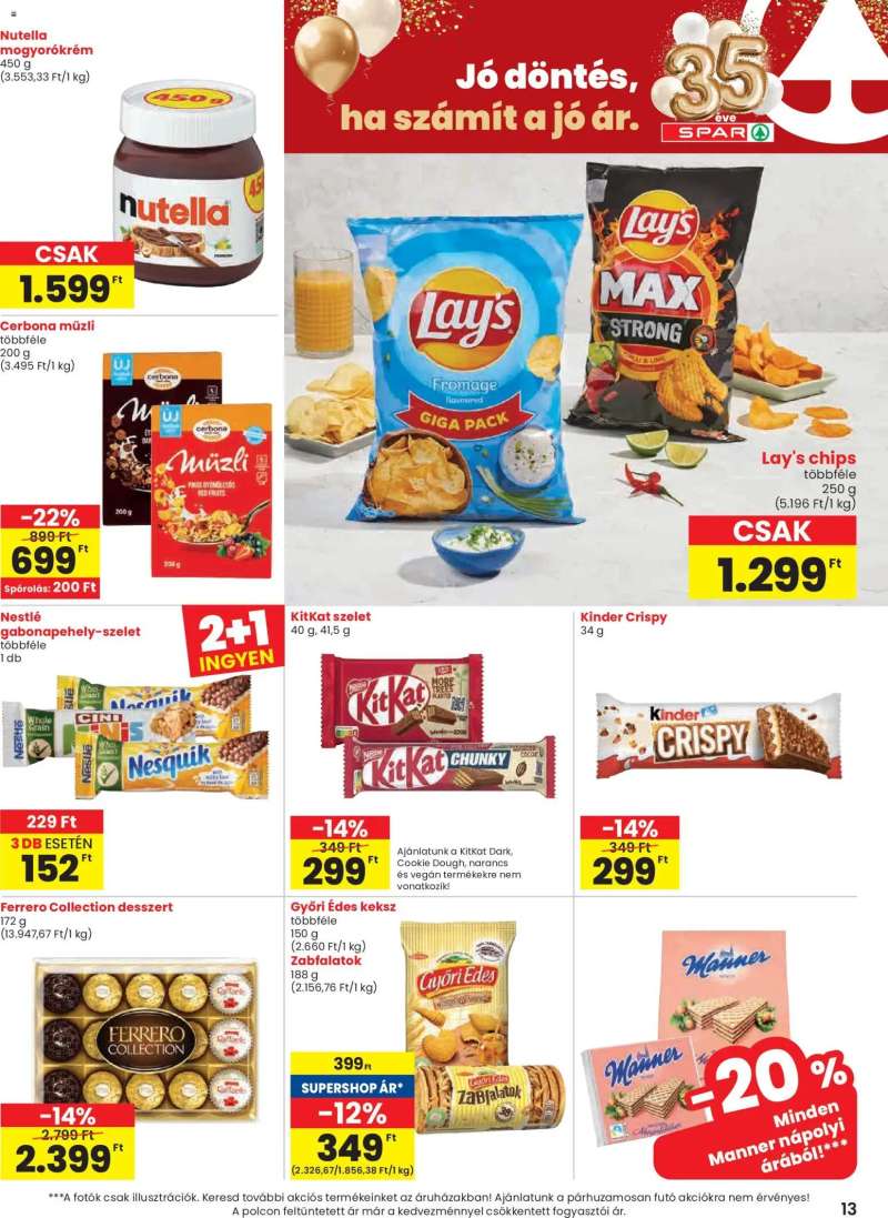 Spar Akciós újság Spar 13 oldal