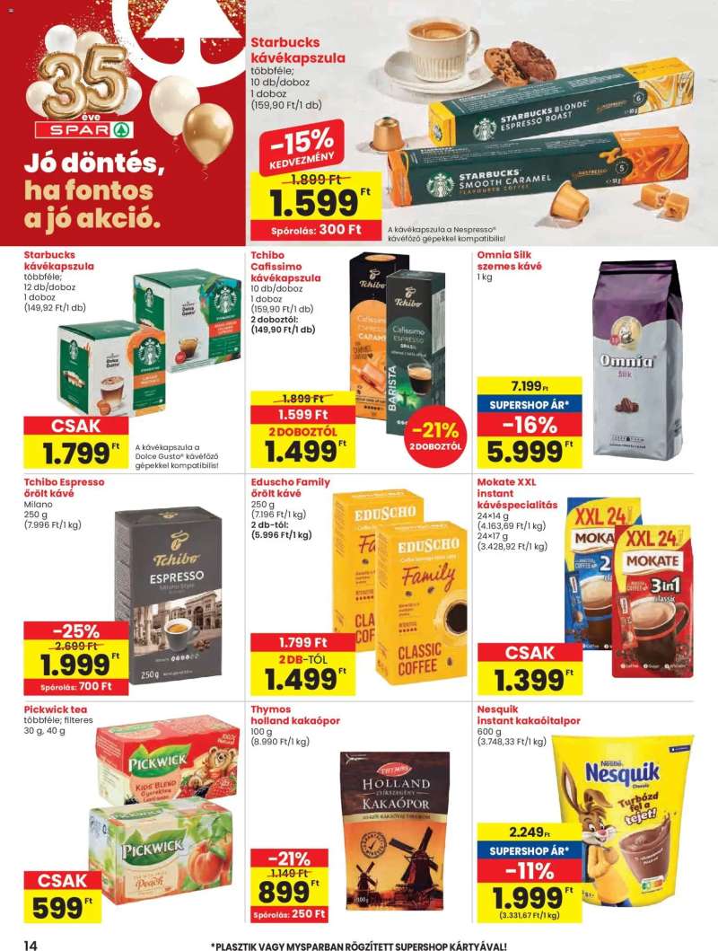 Spar Akciós újság Spar 14 oldal