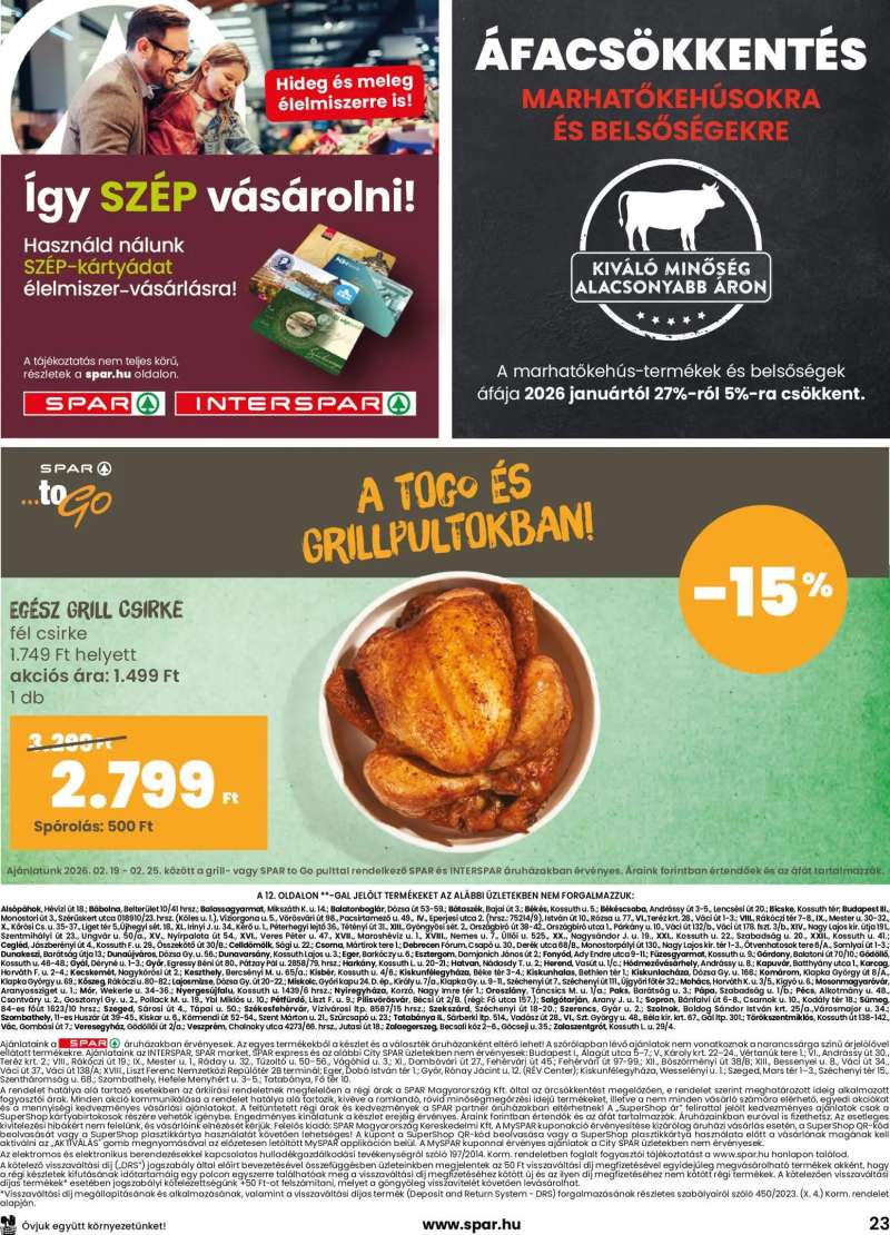Spar Akciós újság Spar 23 oldal