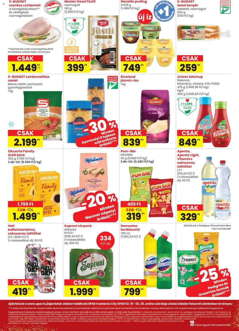 Spar City Spar szórólap 2 oldal