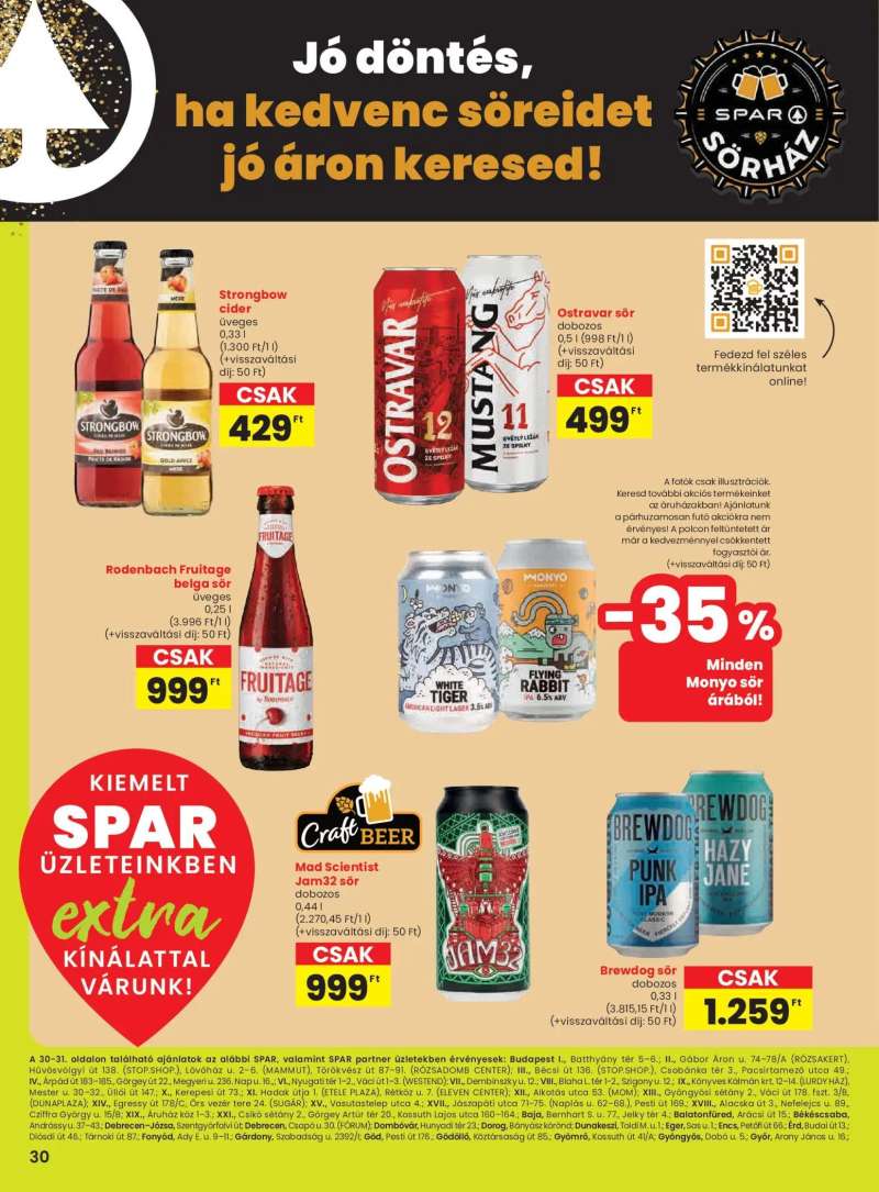 Spar Extra ajánlat 7 oldal