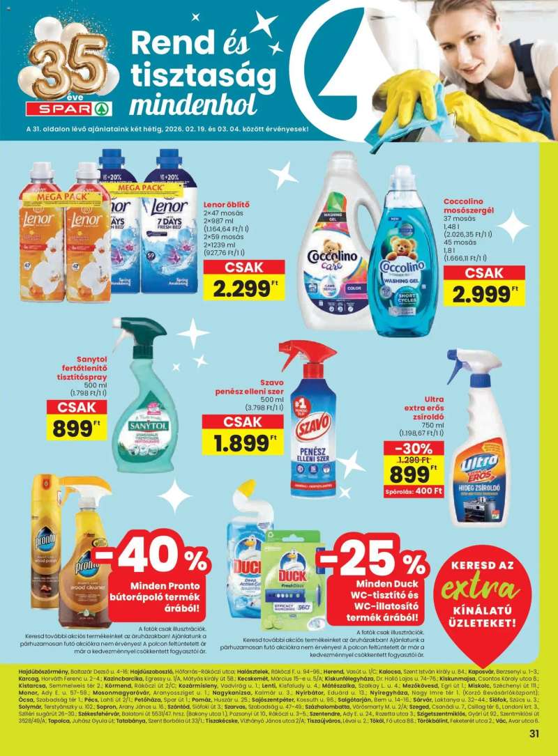 Spar Extra ajánlat 8 oldal