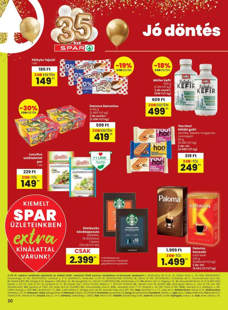 Spar Extra ajánlat 1 oldal