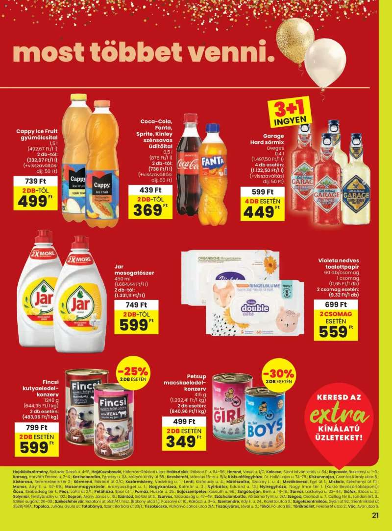 Spar Extra ajánlat 2 oldal