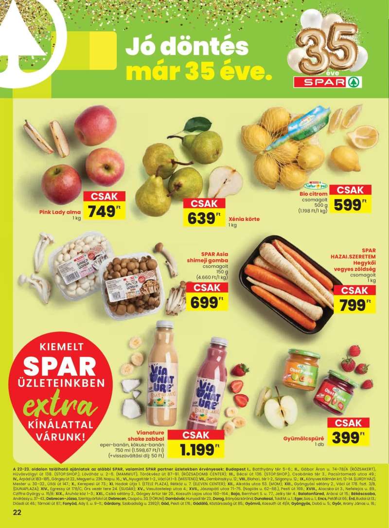 Spar Extra ajánlat 3 oldal