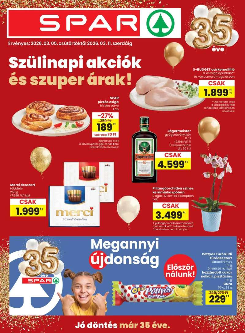 Spar Spar akciós újság 1 oldal