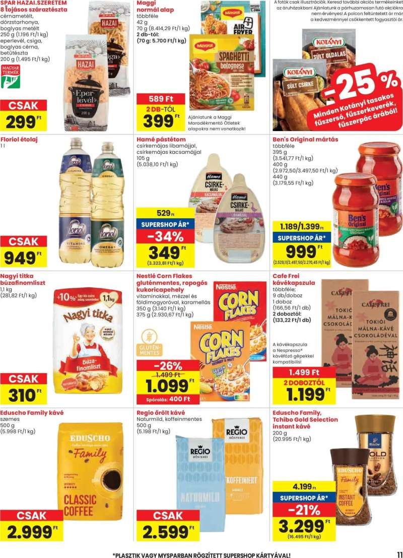 Spar Spar akciós újság 11 oldal