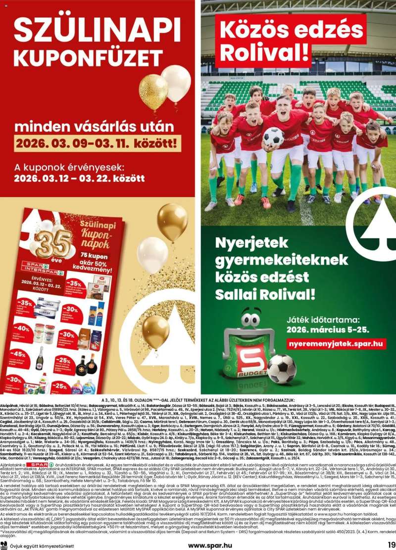 Spar Spar akciós újság 19 oldal