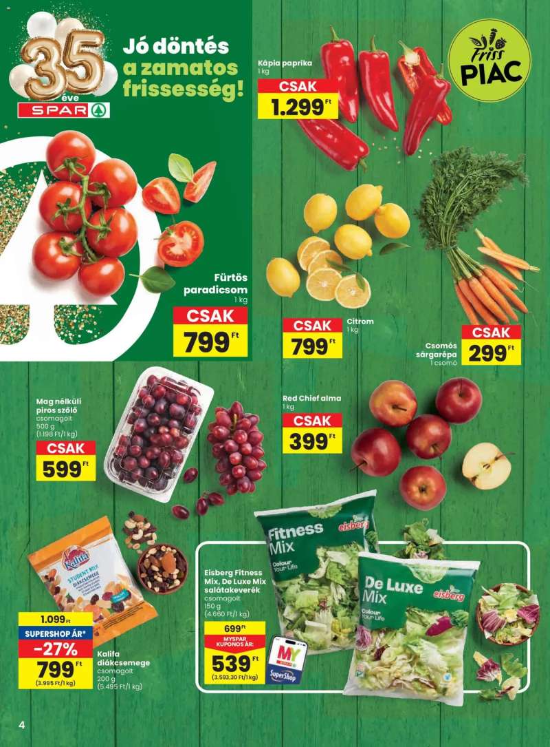 Spar Spar akciós újság 4 oldal