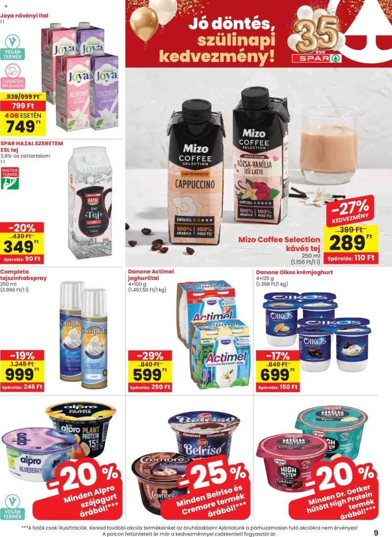 Spar Spar akciós újság 9 oldal