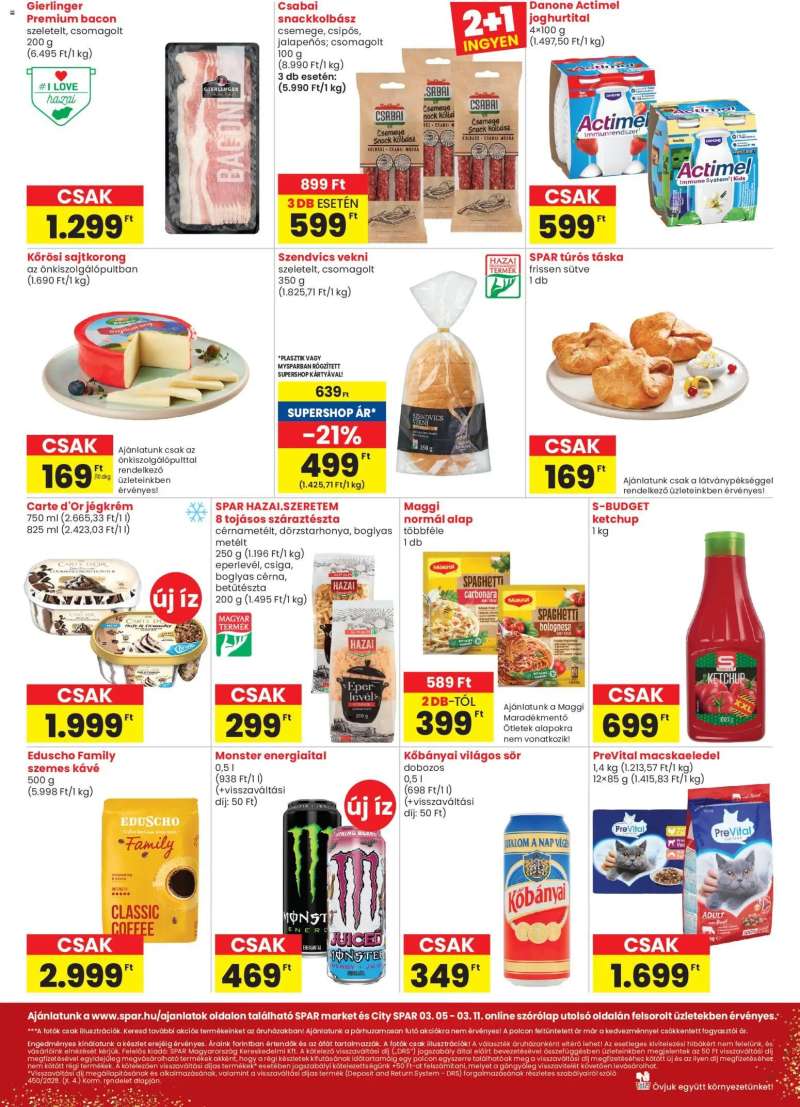Spar Spar City Spar szórólap 2 oldal