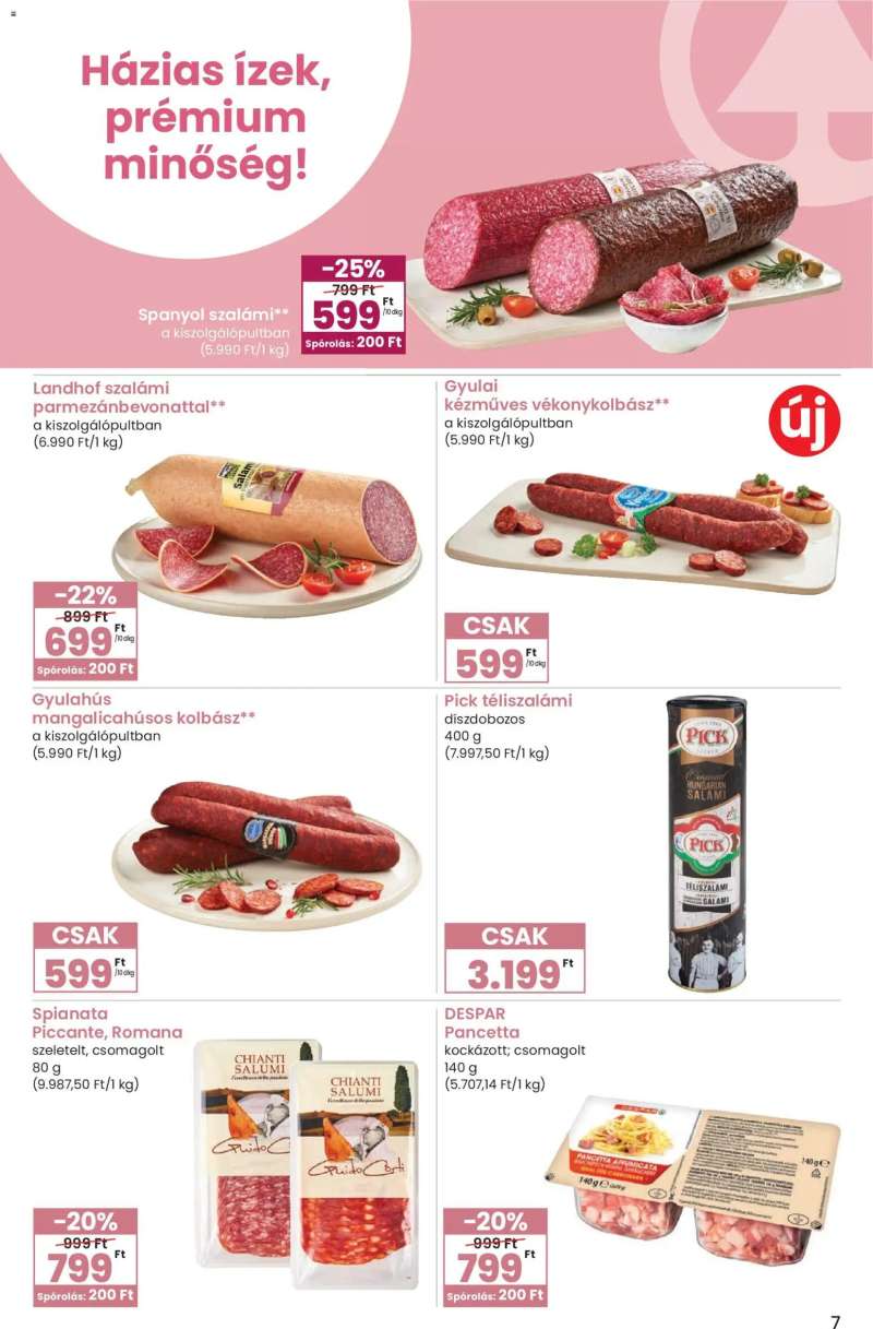 Spar Spar Ínyenc katalógus 7 oldal