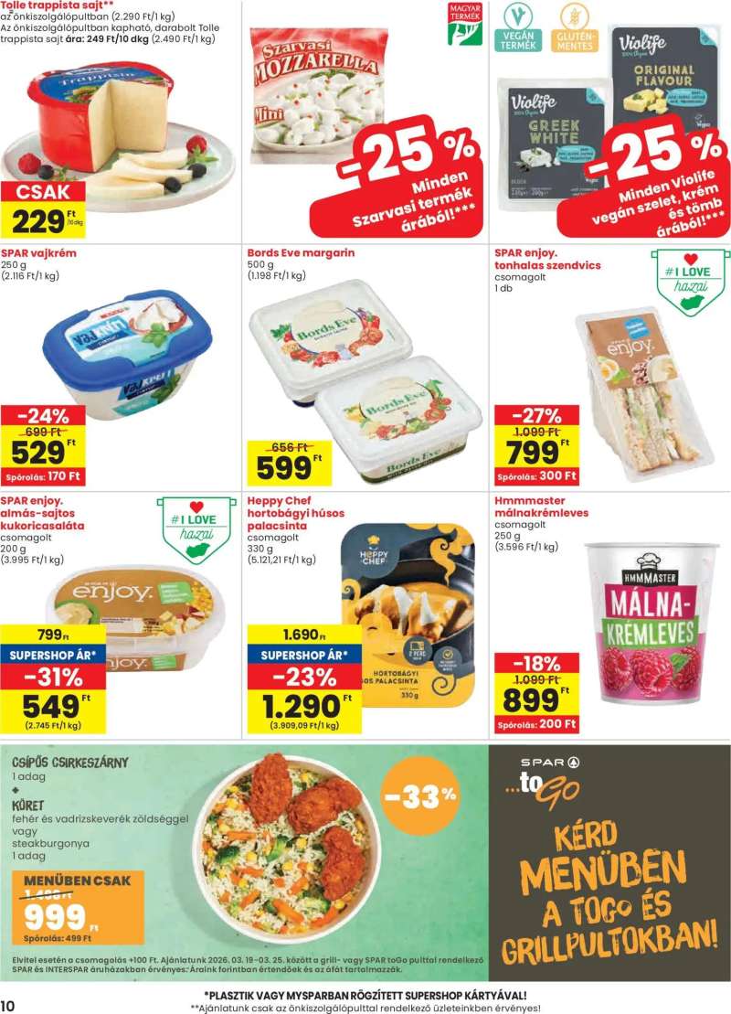 Spar Spar akciós újság 10 oldal