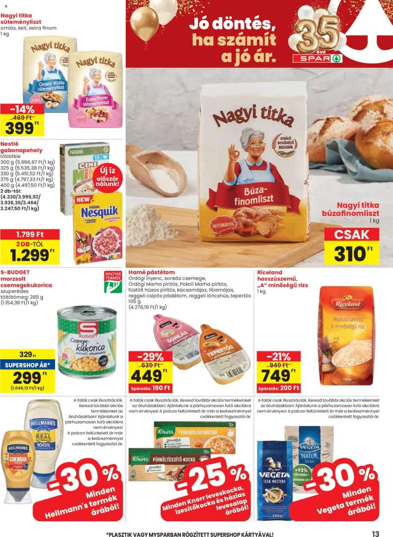 Spar Spar akciós újság 13 oldal