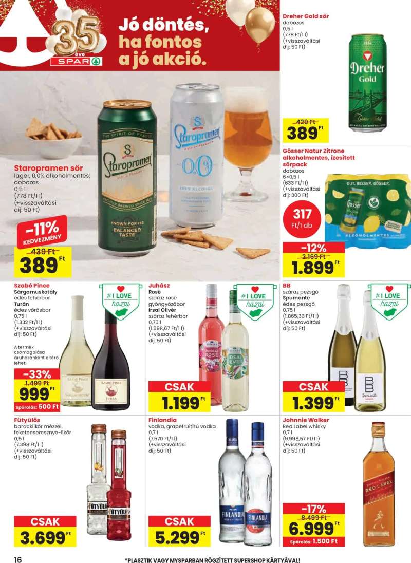 Spar Spar akciós újság 16 oldal
