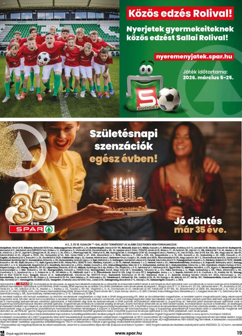Spar Spar akciós újság 19 oldal