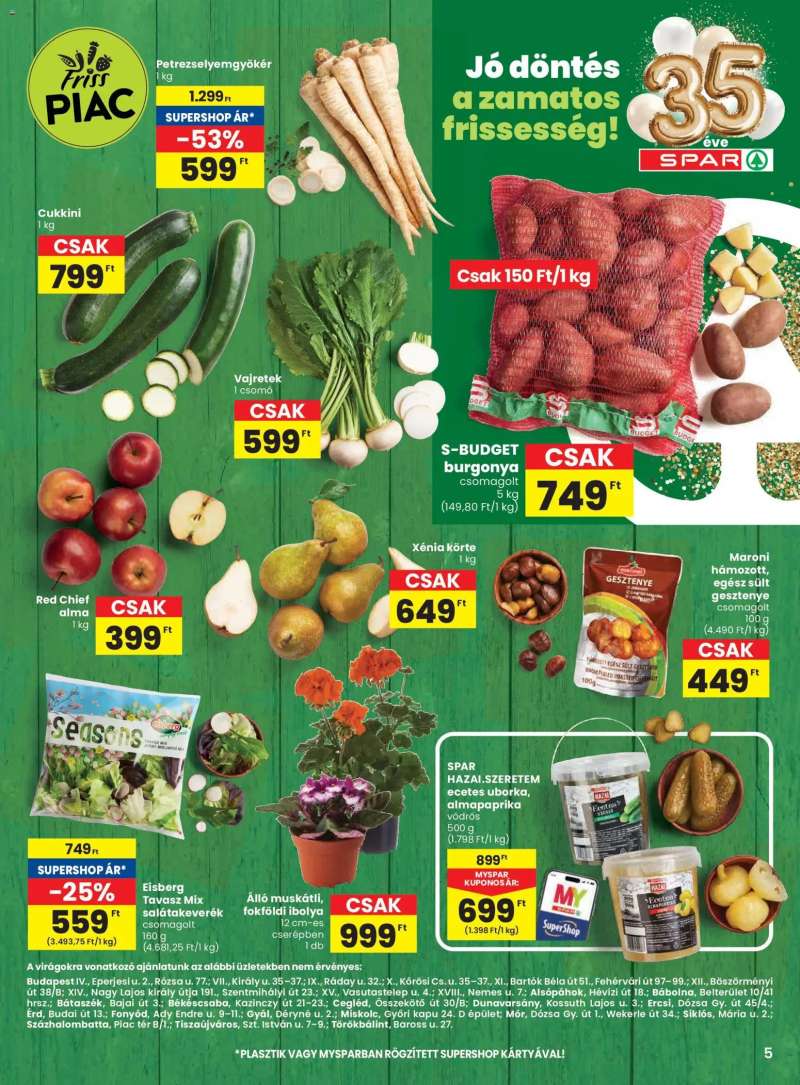 Spar Spar akciós újság 5 oldal