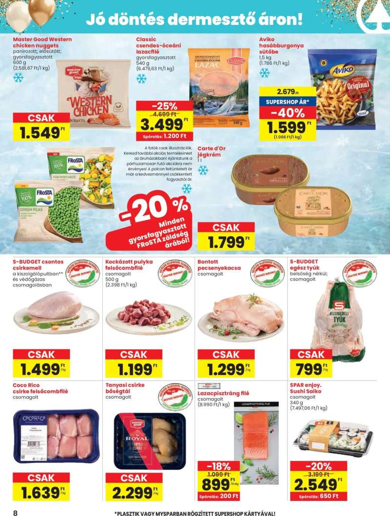 Spar Spar akciós újság 8 oldal