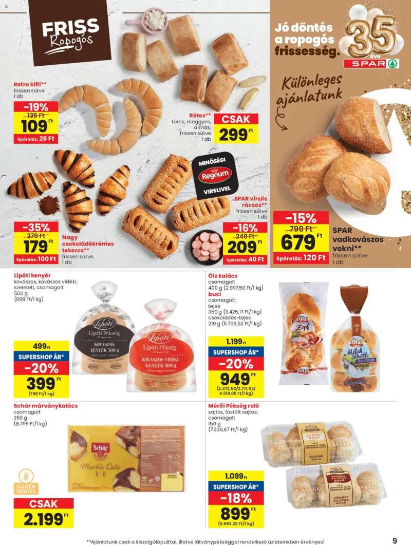 Spar Spar akciós újság 9 oldal