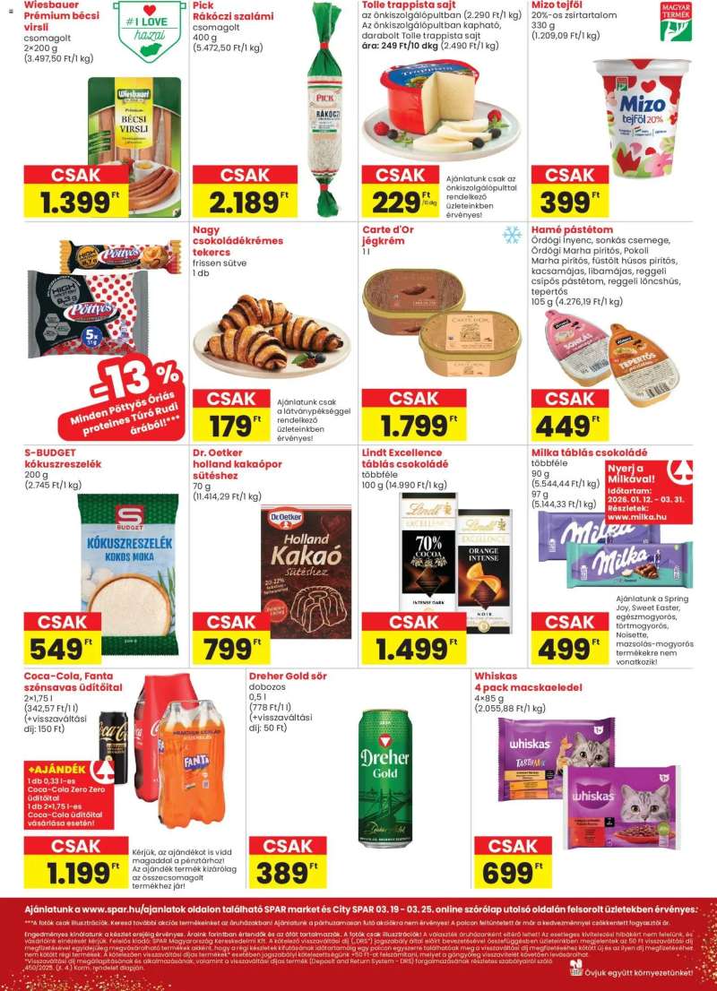 Spar Spar City szórólap 2 oldal