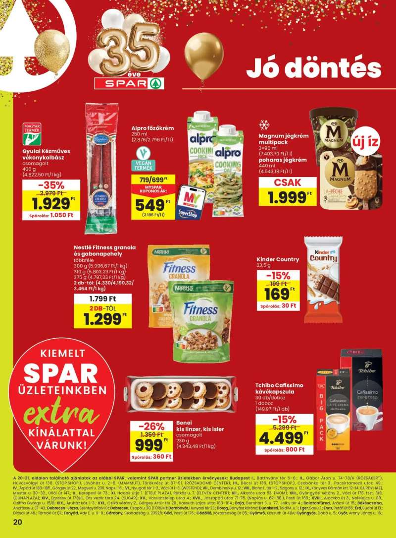 Spar Spar Extra ajánlat 1 oldal