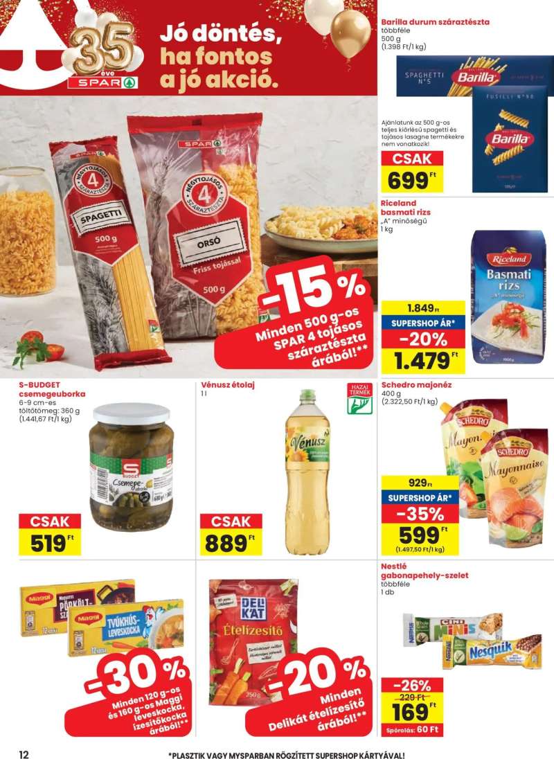 Spar Spar akciós újság 12 oldal