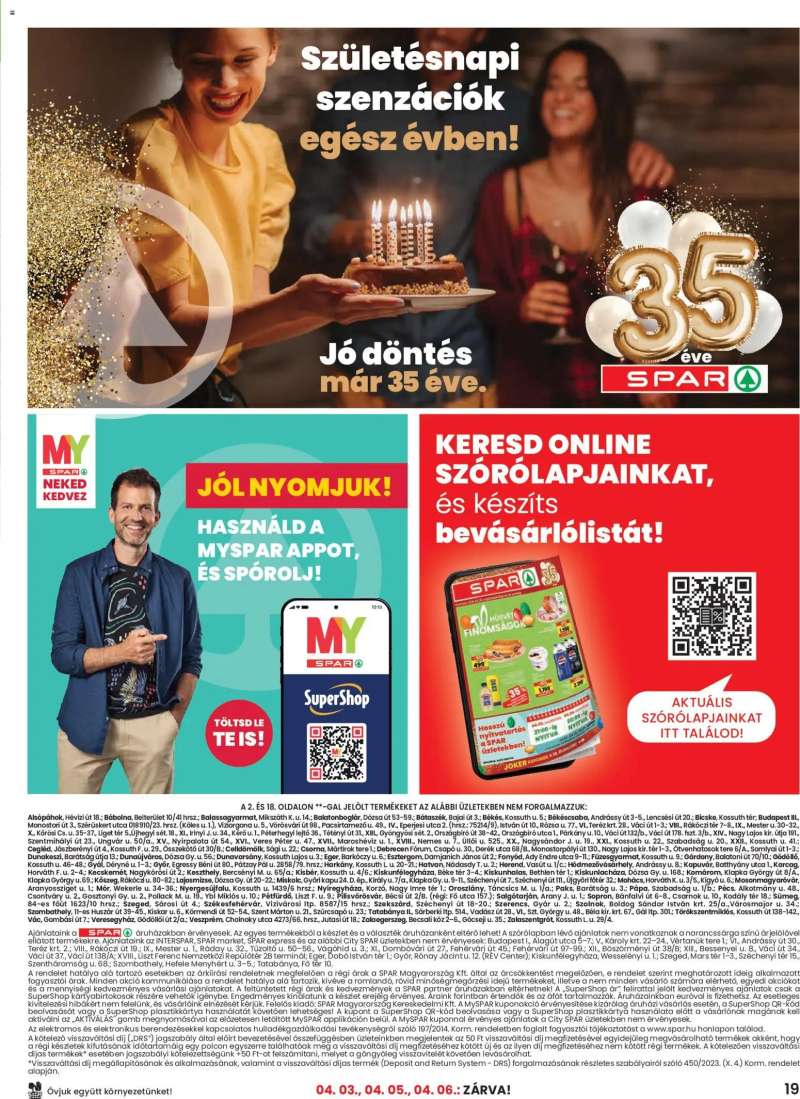 Spar Spar akciós újság 19 oldal