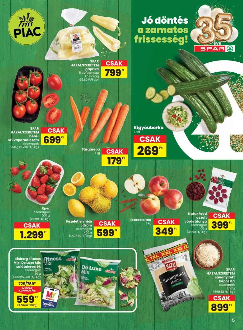 Spar Spar akciós újság 5 oldal
