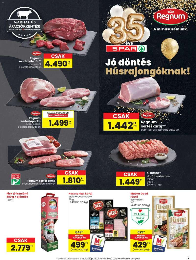Spar Spar akciós újság 7 oldal