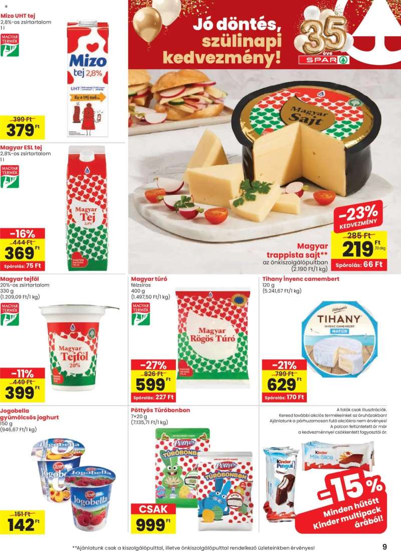 Spar Spar akciós újság 9 oldal